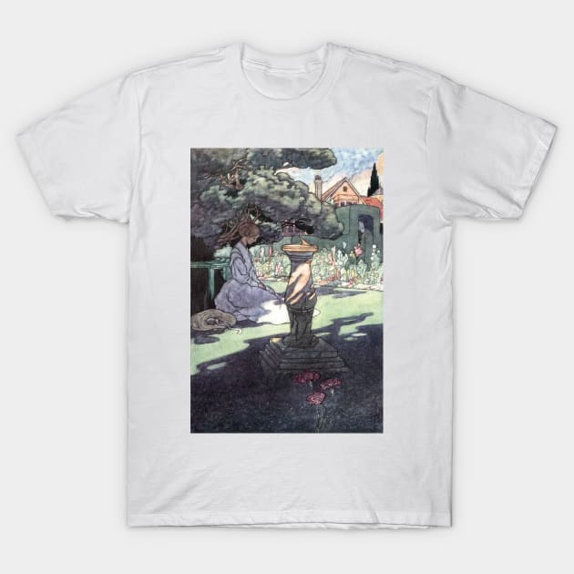 The Sundial by Charles Robinson T-Shirt by vintage-art